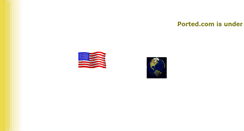 Desktop Screenshot of ported.com